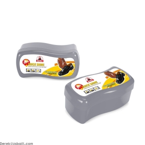BK6660 Shoe Shine Sponge  银色盒海绵鞋刷