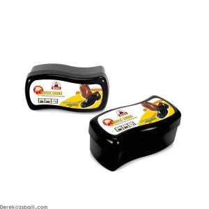 BK6660 Shoe Shine Sponge  黑色盒波浪形海绵鞋刷  